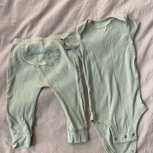 Carter's Mint Green Bodysuit and Pants Set